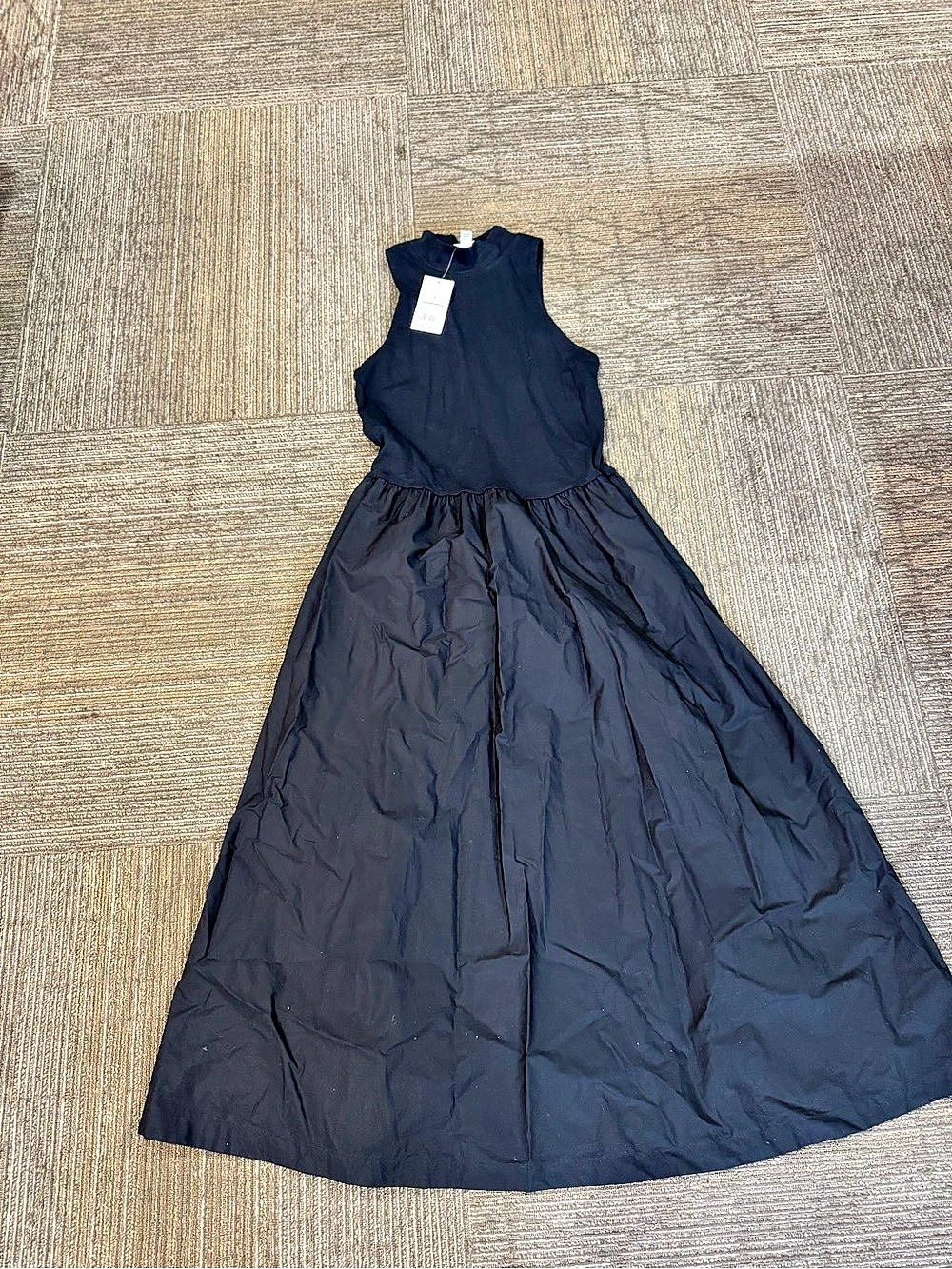 a new day Mock Neck Knit Midi Dress Maxi Dress Black Small